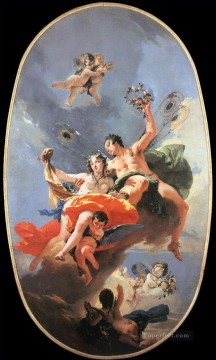 Giovanni Battista Tiepolo Painting - El triunfo de Zephyr y Flora Giovanni Battista Tiepolo